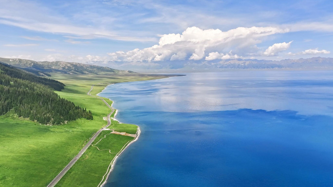 新疆赛里木湖航拍