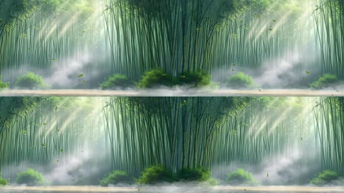 唯美-竹林-长屏 循环视频