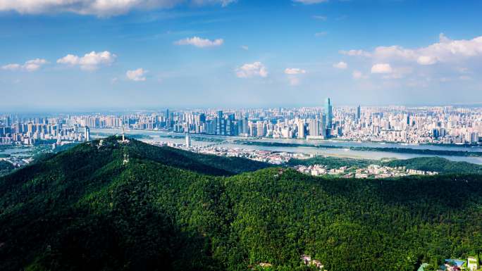 2024长沙城市风光航拍延时