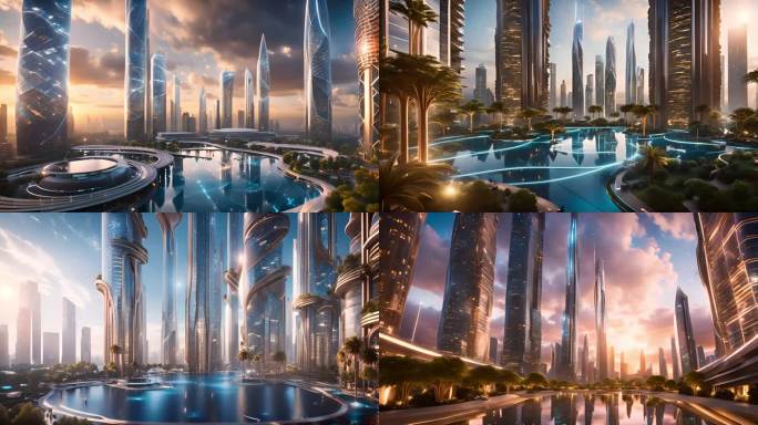 写实未来建筑外来建筑