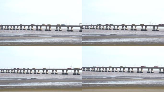 上海东海大桥 南汇新城海滩 跨海大桥