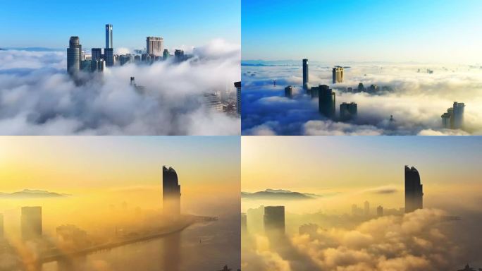 厦门鼓浪屿平流雾