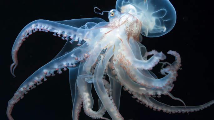 大海 海洋 海底章鱼 海洋生物