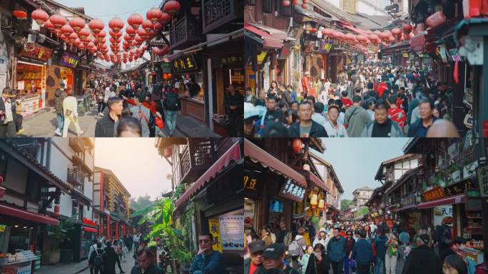 旅游人流 景区游客