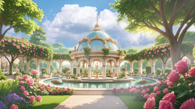 欧式梦幻花园 皇家园林 玫瑰花园