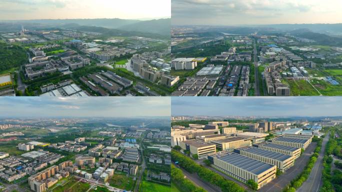 全景航拍 两江水土产业园 水土高新园