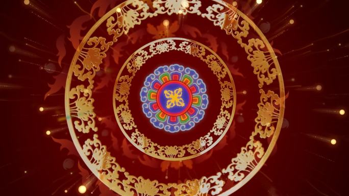 少数民族图案花纹led背景
