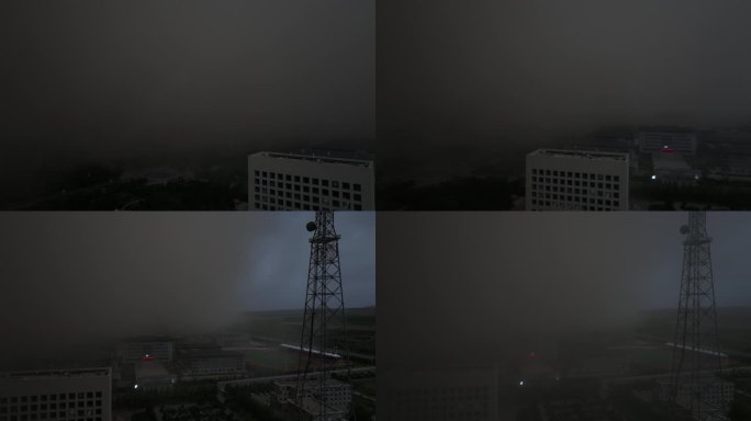 沙尘暴 生态 恶略天气 阿拉善 航拍