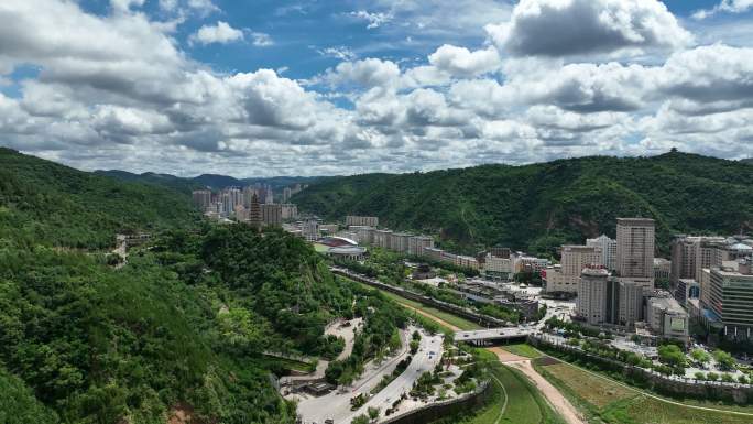 延安宝塔山航拍