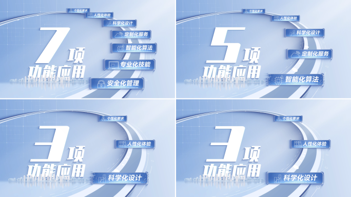 简洁文字信息分类展示