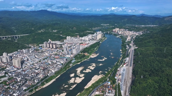 陕西安康石泉县4K航拍