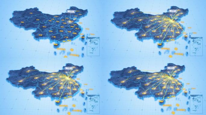 济宁市微山县辐射全国网络地图