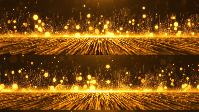 华丽金色粒子舞台背景