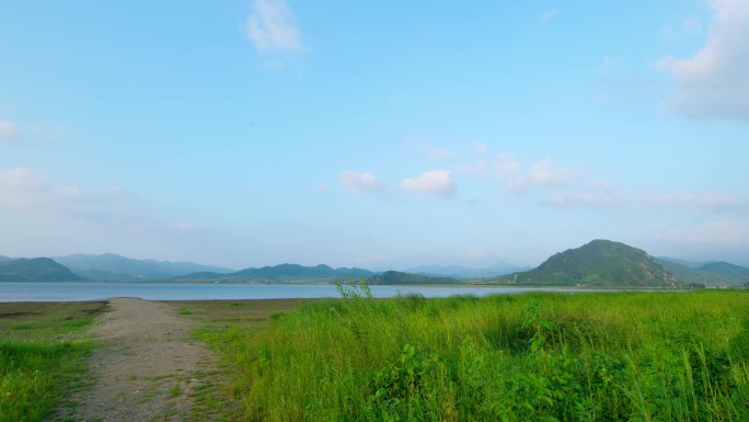 辽阳汤河水库 湖泊 绿水青山