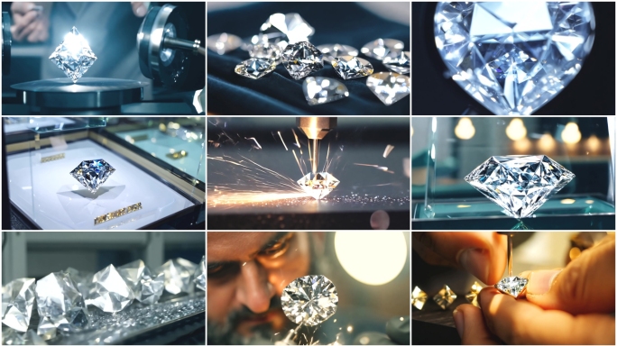 钻石开采钻石提炼钻石切割钻石加工钻石首饰