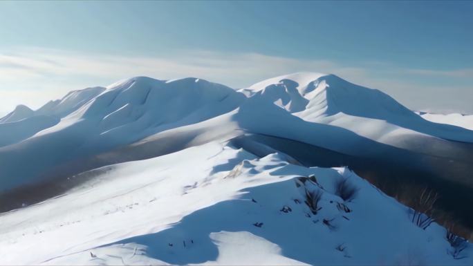 4K雪山之巅雪线退却