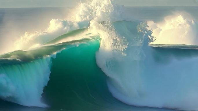 海浪大海波涛汹涌