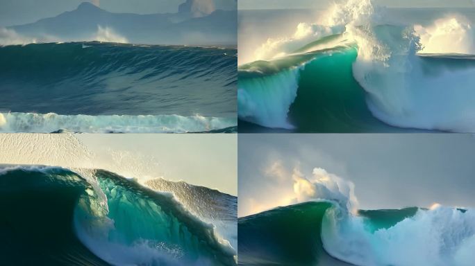 海浪大海波涛汹涌
