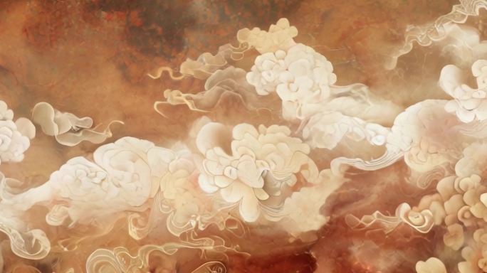 古朴祥云古风背景