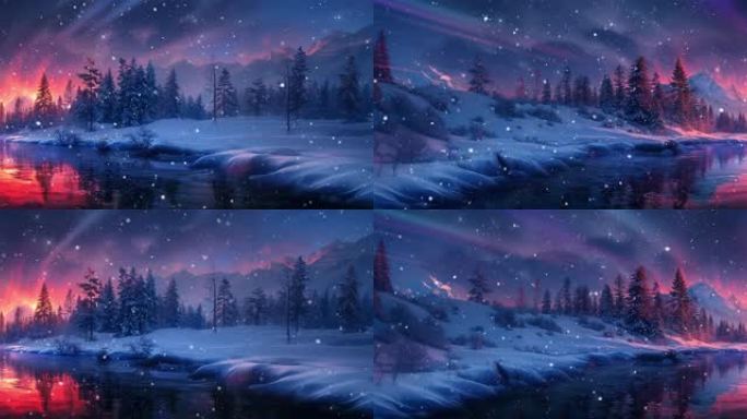 梦幻冬季雪森