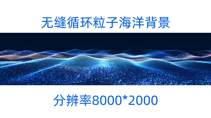 3组宽屏循环科技粒子背景粒子海洋