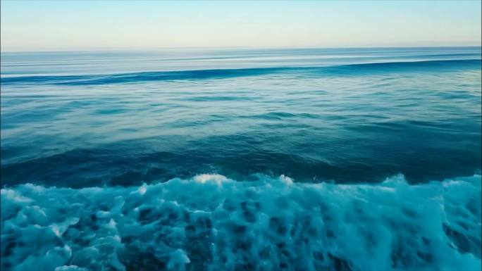 fpv海边沙滩海浪海水特写ai素材原创唯