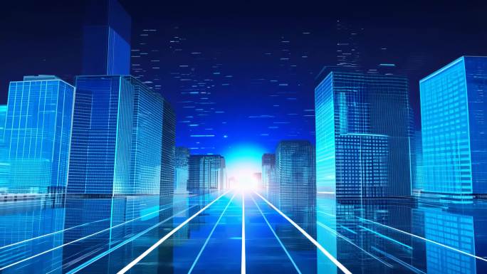 科技城市智慧城市虚拟城市全息城市数字空间
