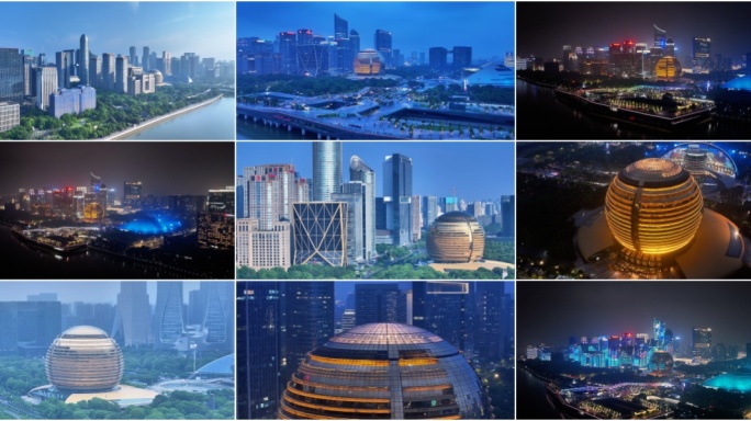 杭州大金球洲际酒店航拍合集