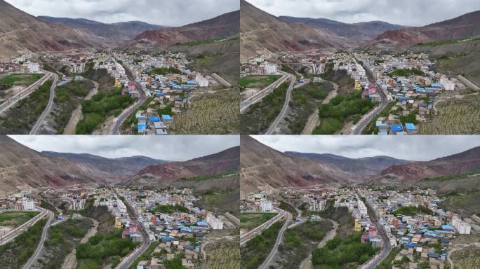 原创 西藏昌都八宿县城市风光航拍