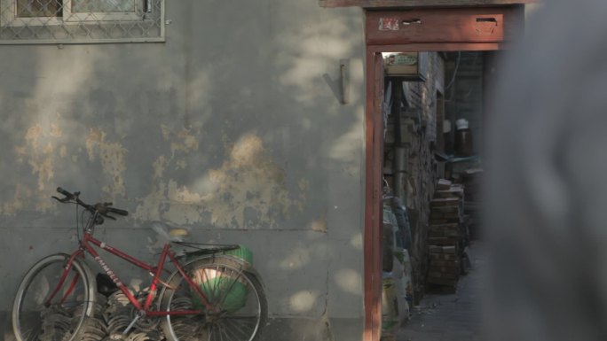 老北京胡同口的历史气息