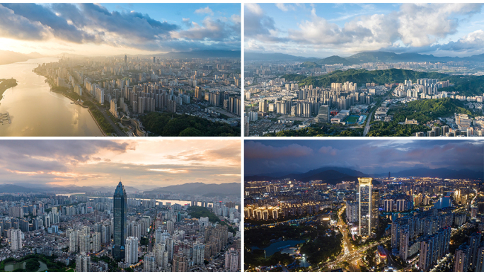 延时航拍温州城市风光宣传片