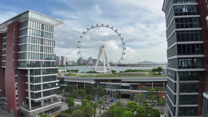 【最新御三pro航拍】欢乐港湾摩天轮