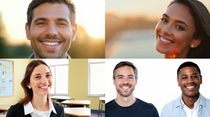 外国人微笑合集