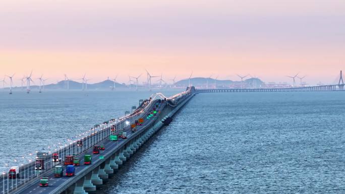 东海大桥 局部 上海建设 临港 跨海大桥