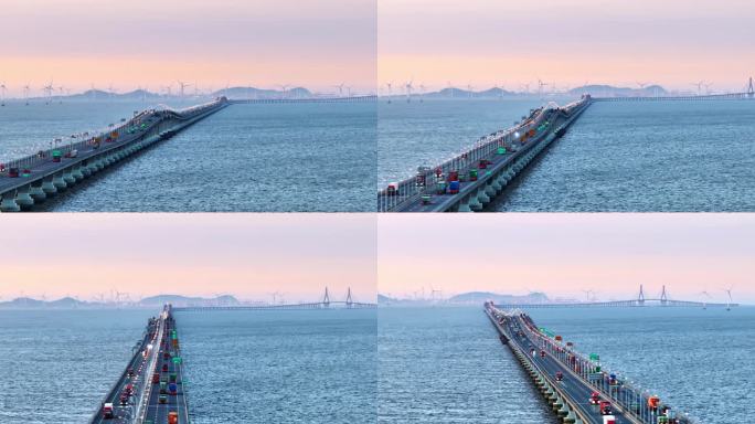 东海大桥 局部 上海建设 临港 跨海大桥