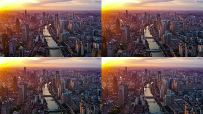 23#天津海河风景#直沽桥拍海河夕阳