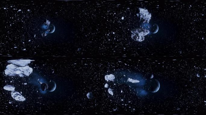 VR 360度全景宇宙星空陨石 8K