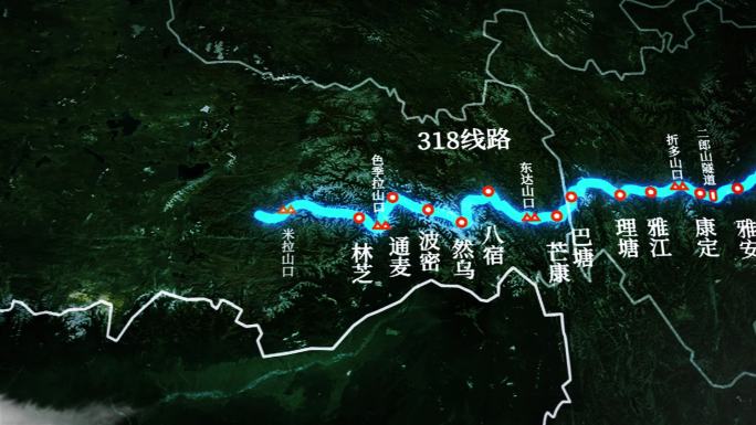 318川藏青海线地图AE