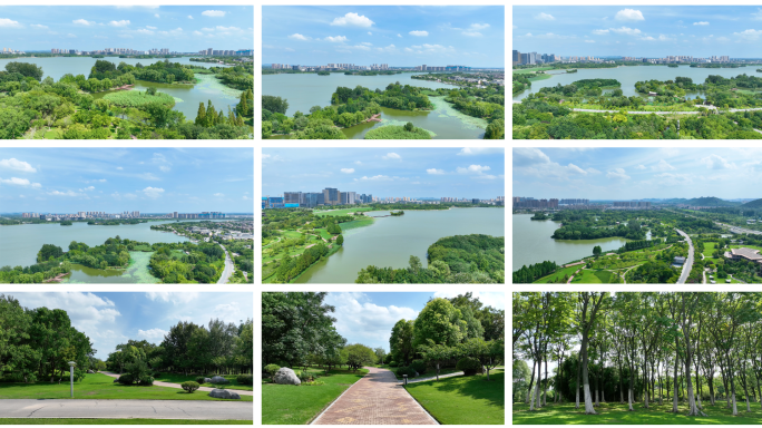 徐州大龙湖风景区4k航拍最新