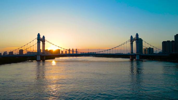 【4K】武汉落日下古田桥长镜头