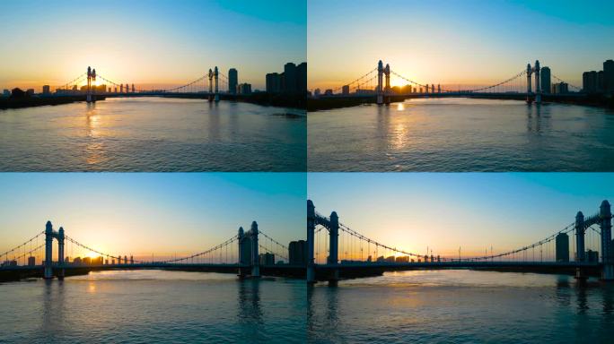 【4K】武汉落日下古田桥长镜头