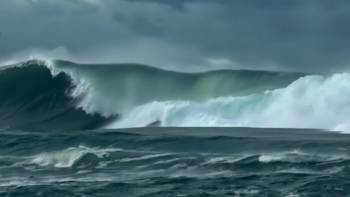 海浪波涛汹涌