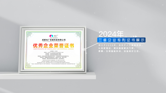 高端荣誉证书包装