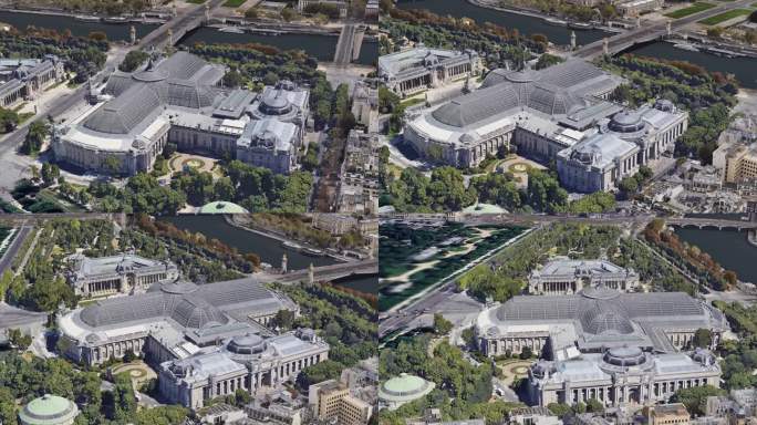 巴黎塞纳河大皇宫 法国 奥运会 会场