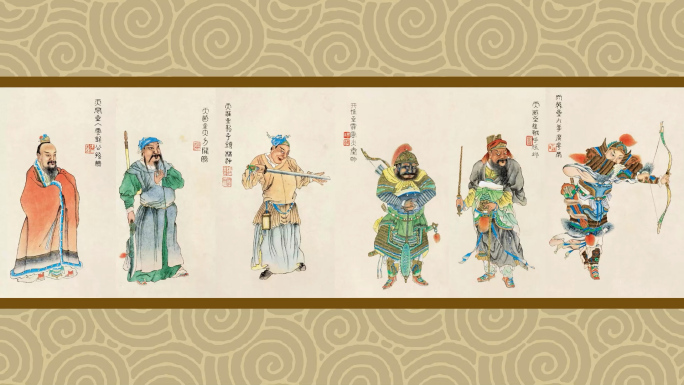 好汉歌LED演出背景视频108将