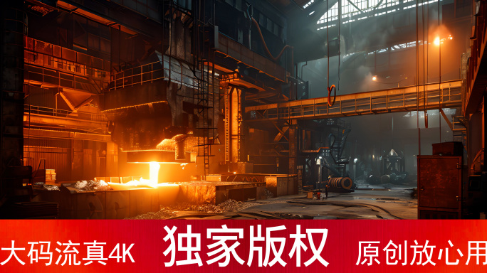 钢铁厂 炼钢厂 熔炉 重工业