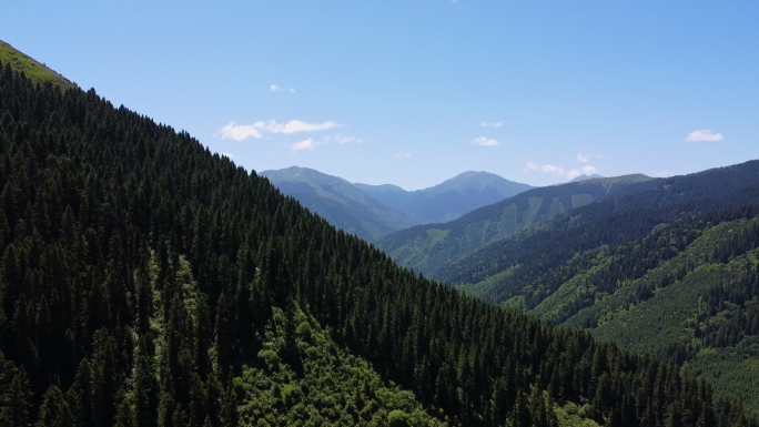 4K航拍高山大山高原山脉群山