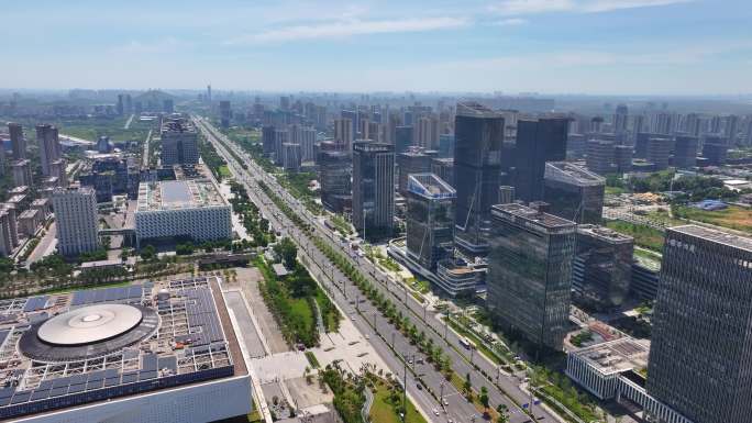 武汉光谷城市界面航拍