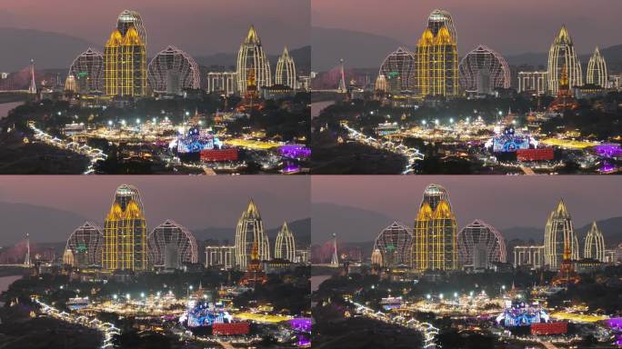 云南西双版纳告庄星光夜市