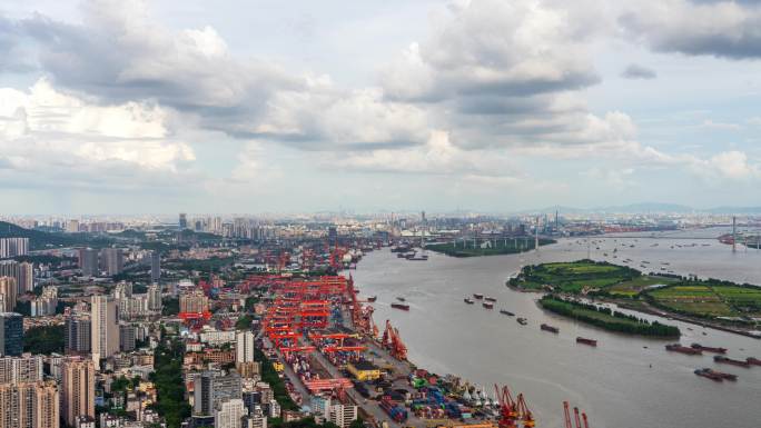 【4K】广州黄埔区黄埔港延时